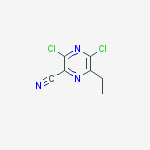 Structure of 3,5-Dichloro-6-ethylpyrazine-2-carbonitrile