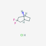Structure of (1S,5R)-3,3-difluoro-8-azabicyclo[3.2.1]octane,hydrochloride