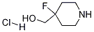 Structure of (4-fluoropiperidin-4-yl)Methanol hydrochloride