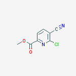 Structure of methyl 6-chloro-5-cyanopyridine-2-carboxylate