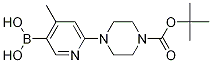 Structure of 6-(4-(tert-butoxycarbonyl)piperazin-1-yl)-4-Methylpyridin-3-ylboronic acid