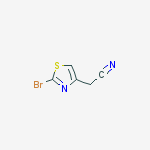 Structure of 2-(2-bromo-1,3-thiazol-4-yl)acetonitrile