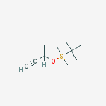 Structure of Silane, (1,1-dimethylethyl)dimethyl[(1-methyl-2-propynyl)oxy]-