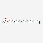 Structure of Propanoic acid, 2,2-dimethyl-, 18-methylnonadecyl ester