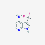 Structure of 3-(trifluoromethyl)-1h-pyrrolo[2,3-b]pyridin-4-amine