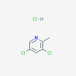 3,5-dichloro-2-methylpyridine,hydrochloride结构式