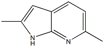 Structure of 2,6-dimethyl-1H-pyrrolo[2,3-b]pyridine