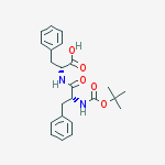 Structure of D-Phenylalanine, N-[N-[(1,1-dimethylethoxy)carbonyl]-D-phenylalanyl]-