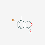 Structure of 5-bromo-4-methylisobenzofuran-1(3H)-one