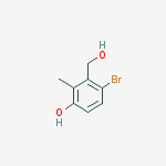 Structure of 4-bromo-3-(hydroxymethyl)-2-methylphenol