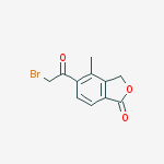 5-(2-bromoacetyl)-4-methylisobenzofuran-1(3H)-one结构式
