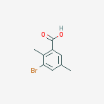 3-bromo-2,5-dimethylbenzoic acid结构式