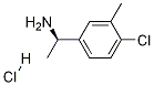 (R)-1-(4-氯-3-甲基苯基)乙胺盐酸盐结构式