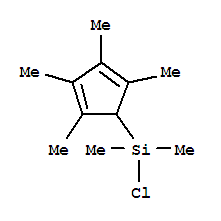 Structure of CHLORODIMETHYL(2,3,4,5-TETRAMETHYL-2,4-CYCLOPENTADIEN-1-YL)SILANE