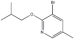 3-Bromo-2-isobutoxy-5-methylpyridine结构式
