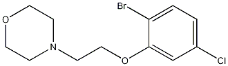 Structure of 2-(2-Morpholinoethoxy)-1-bromo-4-chlorobenzene