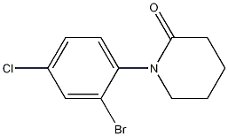 Structure of 1-(2-Bromo-4-chlorophenyl)piperidin-2-one