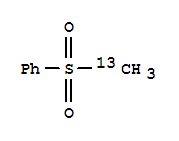 Chemical structure of METHYL-13C PHENYL SULFONE