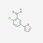 Structure of 2-chloro-5-(furan-2-yl)benzoic Acid