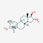 Structure of (8R,9S,13S,14S,16R,17R)-13-methyl-6,7,8,9,11,12,14,15,16,17-decahydrocyclopenta[a]phenanthrene-3,16,17-triol