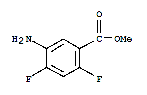 Structure of Methyl 5-amino-2,4-difluorobenzoate