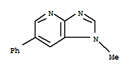 Structure of 1H-Imidazo(4,5-b)pyridine, 1-methyl-6-phenyl-