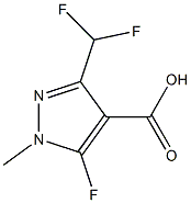 Structure of 3-(difluoromethyl)-5-fluoro-1-methyl-1H-pyrazole-4-carboxylic acid