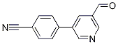 Structure of 4-(5-formylpyridin-3-yl)benzonitrile