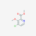 Methyl 4-chloro-3-methoxypyridine-2-carboxylate结构式