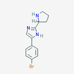 Structure of 5-(4-Bromophenyl)-2-(2S)-2-pyrrolidinyl-1H-imidazole