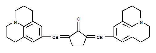 Structure of Cyclopentanone,2,5-bis[(2,3,6,7-tetrahydro-1H,5H-benzo[ij]quinolizin-9-yl)methylene]-