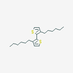 Structure of 2,2'-Bithiophene, 3,3'-dihexyl-