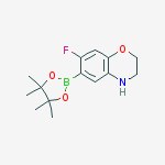 Structure of 7-FLUORO-6-(4,4,5,5-TETRAMETHYL-1,3,2-DIOXABOROLAN-2-YL)-3,4-DIHYDRO-2H-BENZO[B][1,4]OXAZINE
