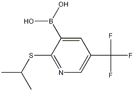 2-异丙基硫代-5-三氟甲基吡啶-3-硼酸结构式