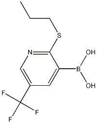2-丙基硫代-5-三氟甲基吡啶-3-硼酸结构式