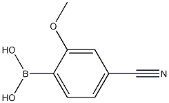 4-Cyano-2-methoxyphenylboronic acid结构式