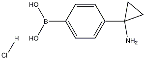 4-(1-氨基环丙基)苯硼酸盐酸盐结构式