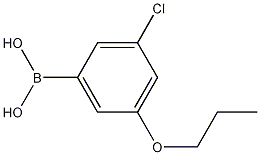 Structure of 3-Chloro-5-propoxyphenylboronic acid
