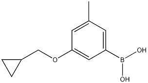 Structure of 3-(Cyclopropylmethoxy)-5-methylphenylboronic acid