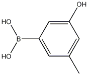 3-Hydroxy-5-methylphenylboronic acid结构式