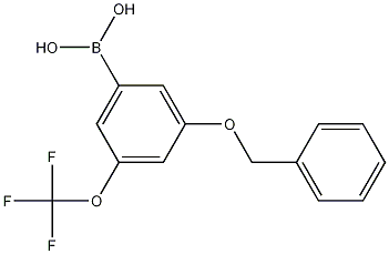 Structure of 3-(Benzyloxy)-5-(trifluoromethoxy)phenylboronic acid