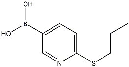 2-(Propylthio)pyridine-5-boronic acid结构式