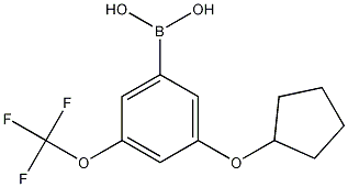 Structure of 3-(Cyclopentyloxy)-5-(trifluoromethoxy)phenylboronic acid