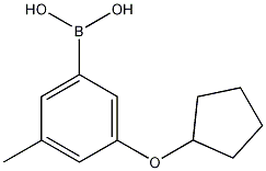 Structure of 3-(Cyclopentyloxy)-5-methylphenylboronic acid