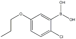 Chemical structure of 2-Chloro-5-propoxyphenylboronic acid