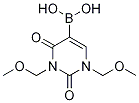 (1,3-Bis(methoxymethyl)-2,4-dioxo-1,2,3,4-tetrahydropyrimidin-5-yl)boronic acid结构式