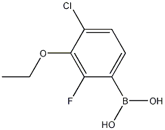 Chemical structure of 4-Chloro-3-ethoxy-2-fluorophenylboronic acid