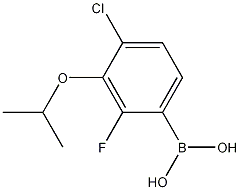 4-Chloro-2-fluoro-3-isopropoxyphenylboronic acid结构式