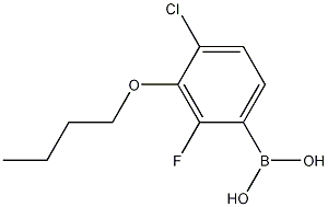 Structure of 3-Butoxy-4-chloro-2-fluorophenylboronic acid