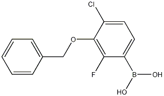 Structure of 3-Benzyloxy-4-chloro-2-fluorophenylboronic acid